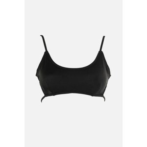 Trendyol Black Bralette Cut Out/Windowed Bikini Top