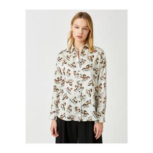 Koton Patterned Long Sleeve Shirt