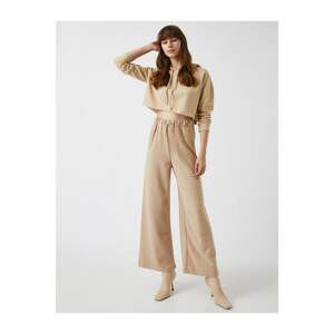 Koton Tie Waist Trousers Wide Leg