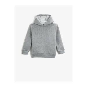 Koton Basic Hooded Sweatshirt Long Sleeve