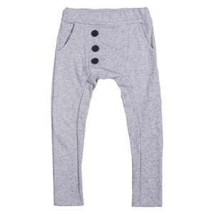 caramba mamma Kids's Buttoned Sweatpants Nigel Light  Melange