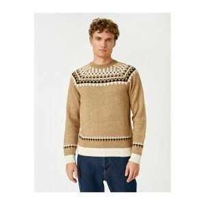 Koton Jacquard Raglan Sleeve Sweater