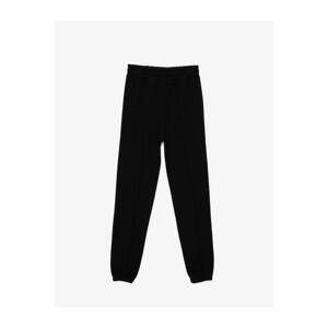 Koton Cotton Elastic Waist Stitched Sweatpants