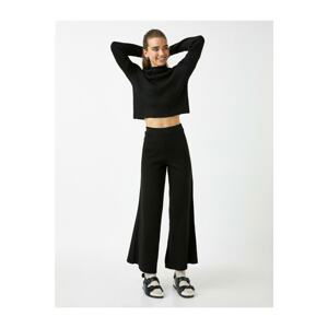 Koton Wide Leg Trousers Comfortable Cut