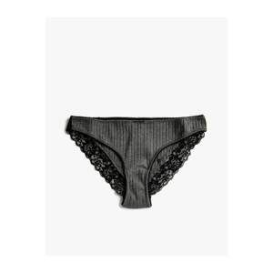 Koton Lacy Ribbed Classic Panties