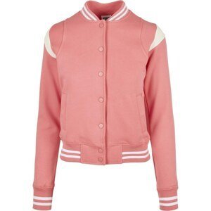 Women's College Sweat Jacket Light Pink/White Sand