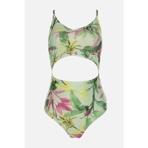 Trendyol Swimsuit - Green - Floral