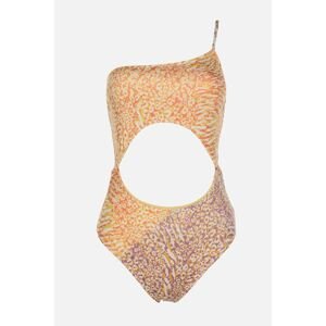 Trendyol Leopard Pattern Mix Cut Out Detailed Swimsuit