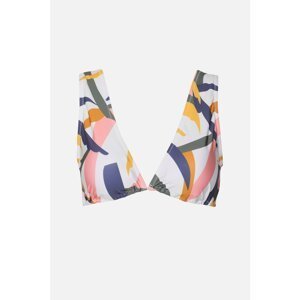 Trendyol Abstract Pattern Tie Detailed Bikini Top