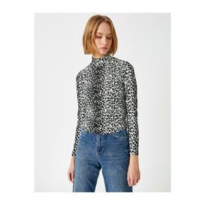 Koton Leopard Long Sleeve Sweater