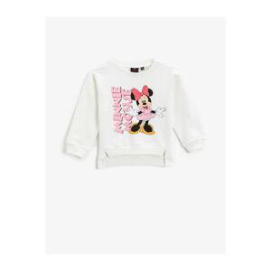 Koton Minnie Mouse Licensed Printed Sweatshirt Cotton