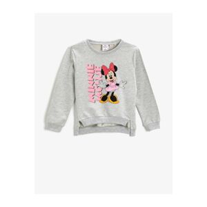 Koton Minnie Mouse Licensed Printed Sweatshirt Cotton