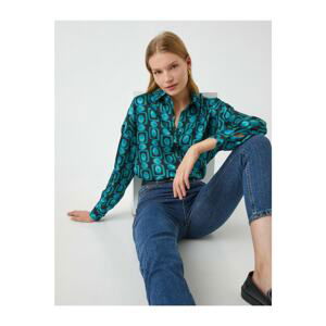 Koton Patterned Satin Shirt