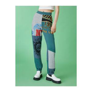 Koton Color Block Printed Sweatpants