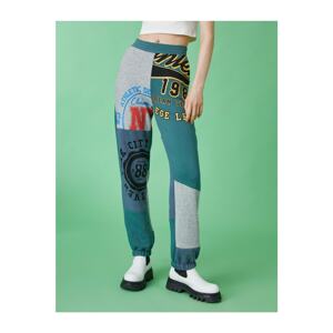 Koton Color Block Printed Sweatpants