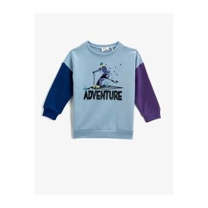 Koton Ski Printed Long Sleeve Sweatshirt