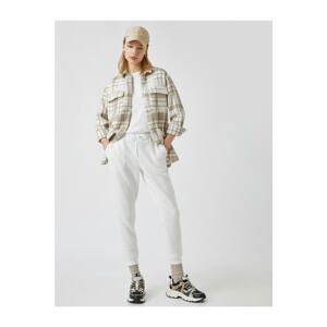 Koton Checked Waistband Sweatpants