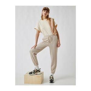 Koton Knit Pattern Waist Jogger Sweatpants