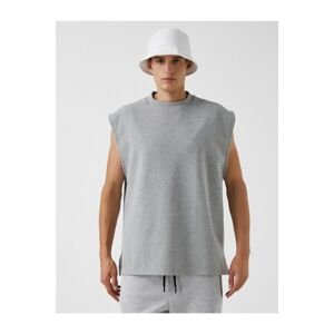 Koton Men's Gray Basic T-Shirt