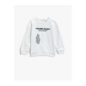 Koton Printed Sweatshirt Crew Neck Cotton