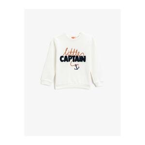 Koton Little Captain Printed Sweatshirt Crew Neck Cotton