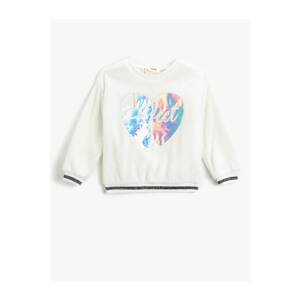 Koton Girl's White/001 Sweatshirt