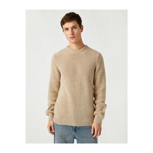 Koton Respect Life | Legislative Respect - Crew Neck Knitwear Sweater With Wool Content