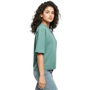 Women's Organic Oversized T-Shirt with White Leaf