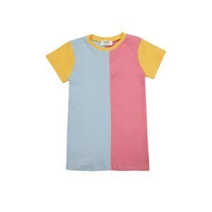 Trendyol Multicolored Color Block Corduroy Girl Knitted Dress