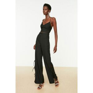 Trendyol Pants - Black - Wide leg