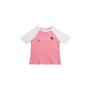 Trendyol Pink Embroidery Detailed Corduroy Girl Knitted T-Shirt