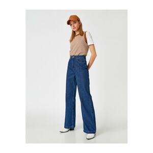 Koton Jeans - Dunkelblau - Wide leg