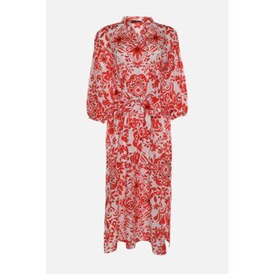 Trendyol Red Ethnic Patterned Dress