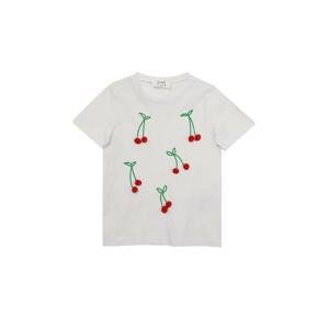 Trendyol White Pompom Detailed Girl Knitted T-Shirt