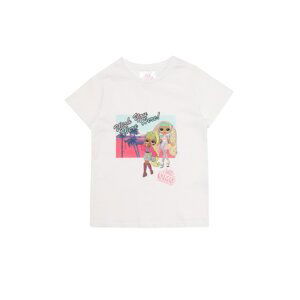 Trendyol White Licensed Lol Omg Printed Girl Knitted T-Shirt