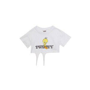Trendyol White Licensed Tweety Printed Girl Knitted T-Shirt