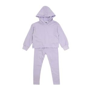 Trendyol Lilac Hooded Girl Knitted Bottom-Top Suit