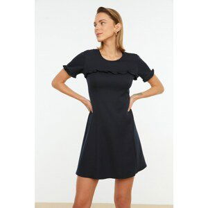 Trendyol Navy Ruffle Detailed Dress