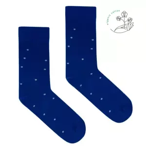 Kabak Unisex's Socks Organic Lightblue Dots