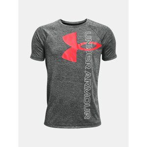 Under Armour T-Shirt Tech Split Logo Hybrid SS-BLK - Guys