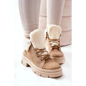 Boots Trainers Warmed Tied Beige Karley