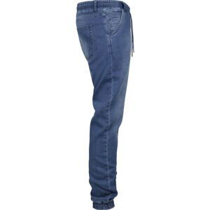 Knitted Denim Pants Jogpants Blue Washed