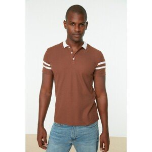 Trendyol Brown Men's Polo Collar T-shirt