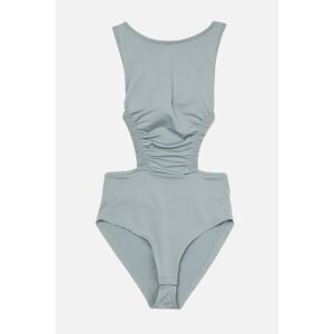 Trendyol Gray Knitted Body with Low Back