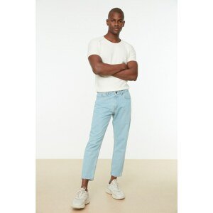 Trendyol Blue Men's Essential Crop Jeans