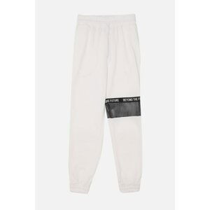 Trendyol White Basic Jogger Mesh Detailed Sports Trousers