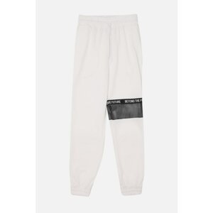 Trendyol White Mesh Detailed Basic Jogger Sports Trousers