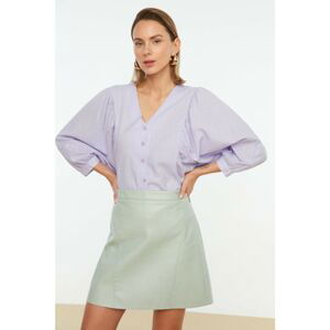 Trendyol Lilac Bat Sleeve Woven Shirt