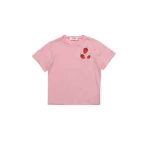 Trendyol Pink Pocket Top Embroidery Detailed Girl Knitted T-Shirt