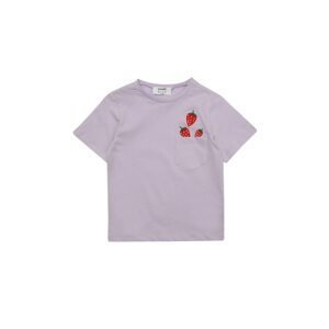 Trendyol Lilac Pocket Top Embroidery Detailed Girl Knitted T-Shirt